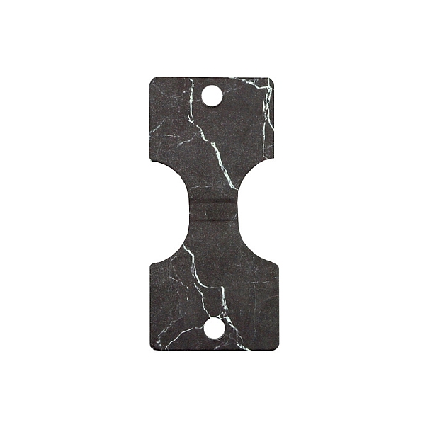 

PandaHall Paper Necklace Display Cards, Rectangle with Marble Pattern, Black, 8.8x4cm Paper Rectangle Black
