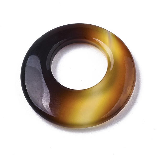 

PandaHall Natural White Chalcedony Pendants, Dyed, Round Ring, Mixed Color, 30x5~7mm, Hole: 14mm Chalcedony Ring Multicolor