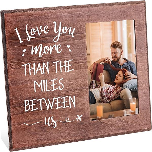 

PandaHall MDF Photo Frames, Glass Display Pictures, for Tabletop Display Photo Frame, Rectangle with Word, Saddle Brown, 20.3x25.4x1.2cm...