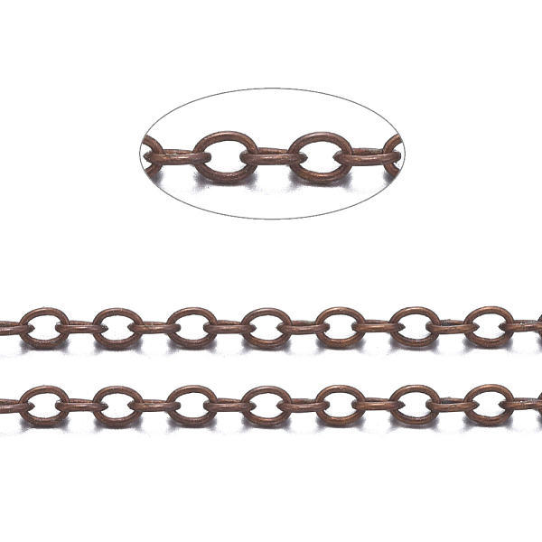 

PandaHall Brass Cable Chains, Soldered, with Spool, Oval, Cadmium Free & Nickel Free & Lead Free, Long-Lasting Plated, Red Copper...