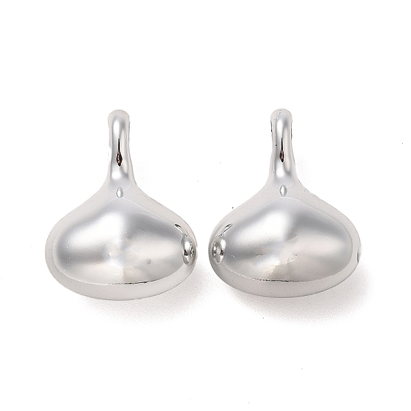 

PandaHall CCB Plastic Pendants, Teardrop, Platinum, 26x20.5x14mm, Hole: 5x4mm Plastic Teardrop