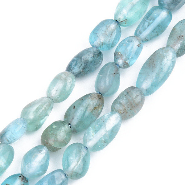 

PandaHall Natural Quartz Beads Strands, Tumbled Stone, Nuggets, Sky Blue, 5~13x5~10x3~8mm, Hole: 1mm, about 40~60pcs/strand, 14.57...