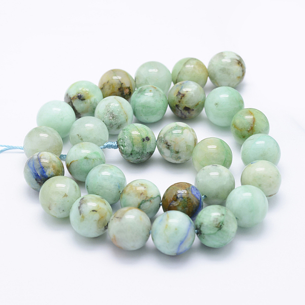 

PandaHall Natural Chrysocolla Beads Strands, Round, 14mm, Hole: 1mm, about 29pcs/strand, 15.7 inch(40cm) Chrysocolla Round