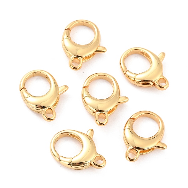 

PandaHall Brass Lobster Claw Clasps, Long-Lasting Plated, Lead Free & Nickel Free & Cadmium Free, Real 18K Gold Plated, 17.5x13.5x4.5mm...