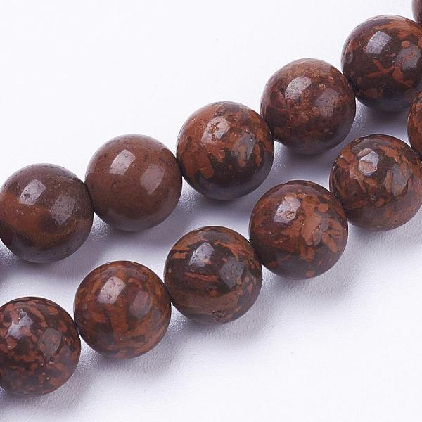 

PandaHall Natural Starburst Jasper Beads Strands, Round, 8~8.5mm, Hole: 1mm, about 46pcs/strand, 15.3~15.5 inch(39~39.5cm) Starburst Jasper..., Brown