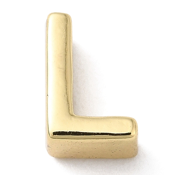 

PandaHall Rack Plating Brass Slide Charms, Cadmium Free & Lead Free, Real 18K Gold Plated, Letter, Letter L, 7.5x5x3.5mm, Hole: 1.5mm. Brass...