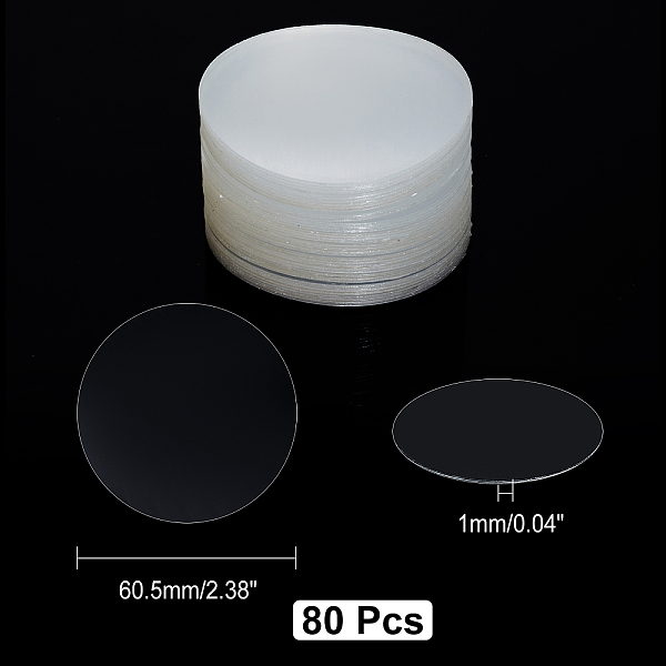 

PandaHall CHGCRAFT Double Sided Adhesive Dots, Removable Transparent PVC Sticky Dots, for Photo, Ornament Hanger, Clear, 60.5x1mm, 80pcs/box...