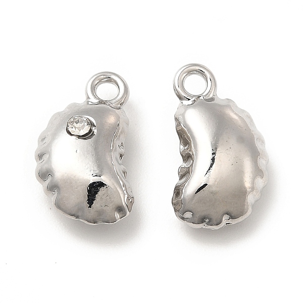 

PandaHall Rack Plating Alloy Rhinestone Charms, Cadmium Free & Lead Free, Bean, Platinum, 14.5x8x5mm, Hole: 1.6mm Alloy+Rhinestone..., Clear