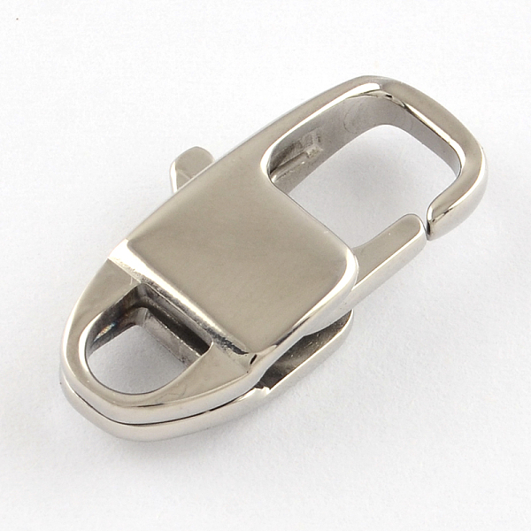 

PandaHall Polished 316 Surgical Stainless Steel Lobster Claw Clasps, Stainless Steel Color, 23x12x5mm, Hole: 4.5mm 316 Surgical Stainless...