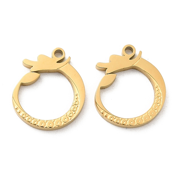 

PandaHall Ion Plating(IP) 316L Surgical Stainless Steel Pendants, Dragon Charm, Real 18K Gold Plated, 15x13x1.5mm, Hole: 1.4mm 316L Surgical...
