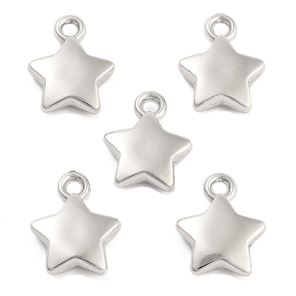 

PandaHall CCB Plastic Pendants, Star, Platinum, 17x13.5x4mm, Hole: 2.2mm, 1163pcs/500g Plastic Star