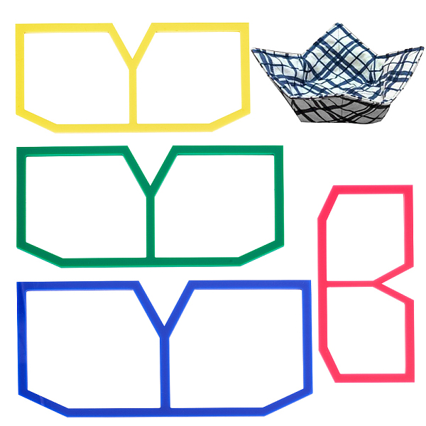 

PandaHall Acrylic Quilting Template, Patchwork Stencils, Petaline, 105~150x210~300x3mm, 4pcs/set Acrylic Petaline Multicolor