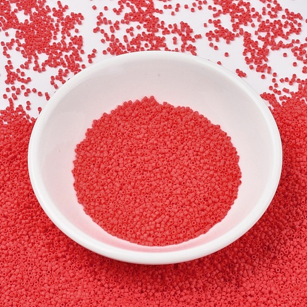 

PandaHall MIYUKI Delica Beads, Cylinder, Japanese Seed Beads, 11/0, (DB0757) Matte Opaque Vermillion Red, 1.3x1.6mm, Hole: 0.8mm, about...