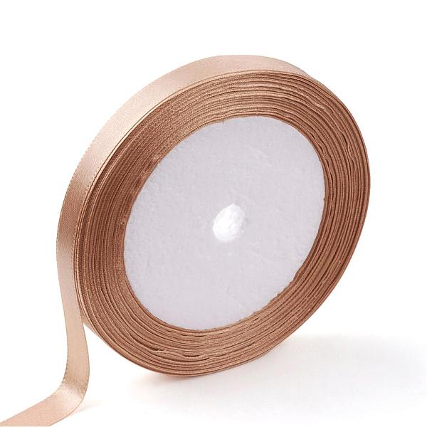 

PandaHall Single Face Satin Ribbon, Polyester Ribbon, BurlyWood, 1/4 inch(6mm), about 25yards/roll(22.86m/roll), 10rolls/group..., Orange
