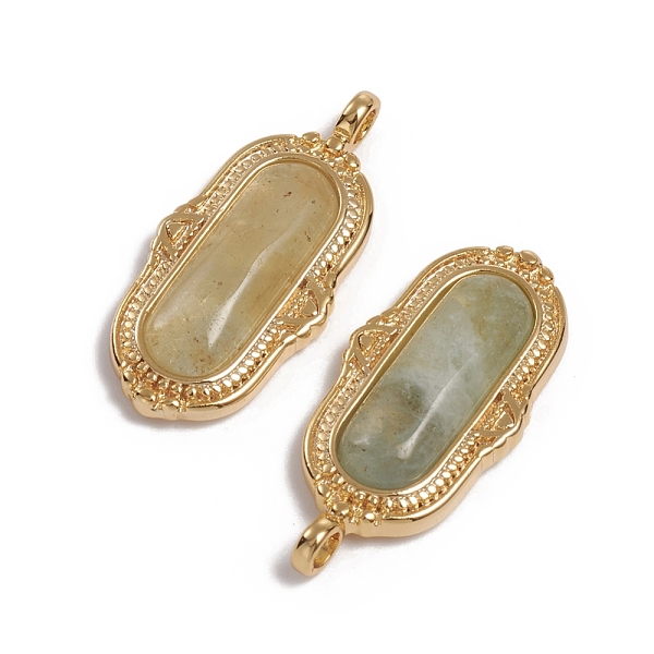 

PandaHall Natural Mixed Gemstone Pendants, with Golden Plated Brass Findings, Long-Lasting Plated, Oval, 26x12x5mm, Hole: 2.2mm Mixed Stone...