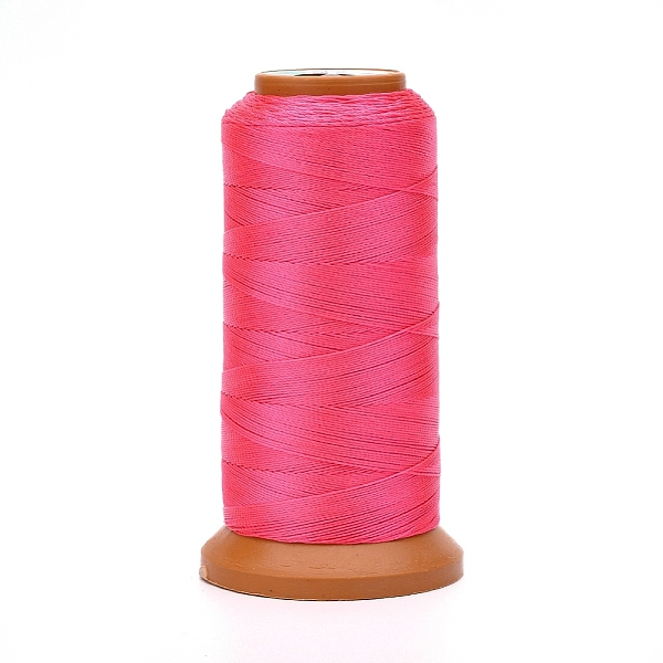 

PandaHall Polyester Threads, for Jewelry Making, Hot Pink, 0.2mm, about 1093.61 yards(1000m)/roll Polyester Pink