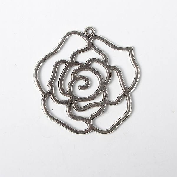 

PandaHall Ideas of Valentine Day Gift Tibetan Style Alloy Pendants, Rose, Antique Silver, Lead Free and Cadmium Free and Nickel Free...
