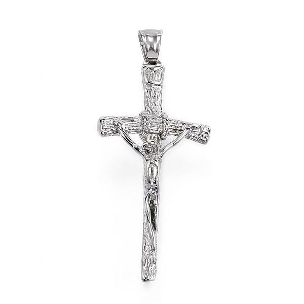 

PandaHall 304 Stainless Steel Pendants, For Easter, Crucifix Cross, Stainless Steel Color, 44x21x6mm, Hole: 4x6mm 304 Stainless Steel Cross