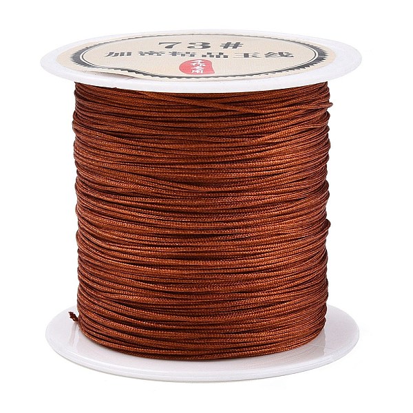 

PandaHall 40 Yards Nylon Chinese Knot Cord, Nylon Jewelry Cord for Jewelry Making, Chocolate, 0.6mm Nylon Brown