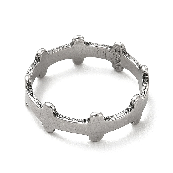 201 кольцо из нержавеющей стали с собачьей костью для женщин