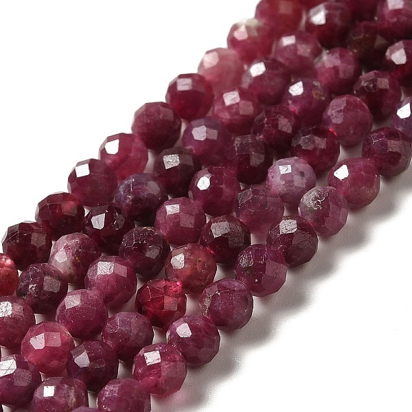 

PandaHall Natural Red Tourmaline Beads Strands, Faceted, Round, Grade AA, 4~4.5mm, Hole: 0.7mm, about 93pcs/strand, 15.16''(38.5cm)...