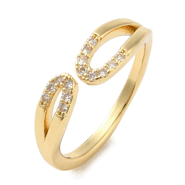 

PandaHall Brass Micro Pave Cubic Zirconia Rings for Women, Long-Lasting Plated, Golden, Adjustable Brass+Cubic Zirconia