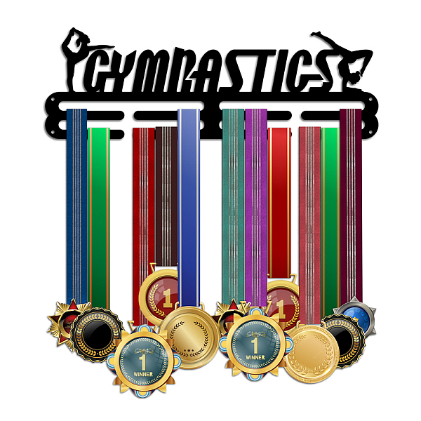 PandaHall PH Gymnastics Medal Hanger, Medal Display Sports Ribbon Holder Competition Medal Holder Medals Display Awards Medal Rack Wall