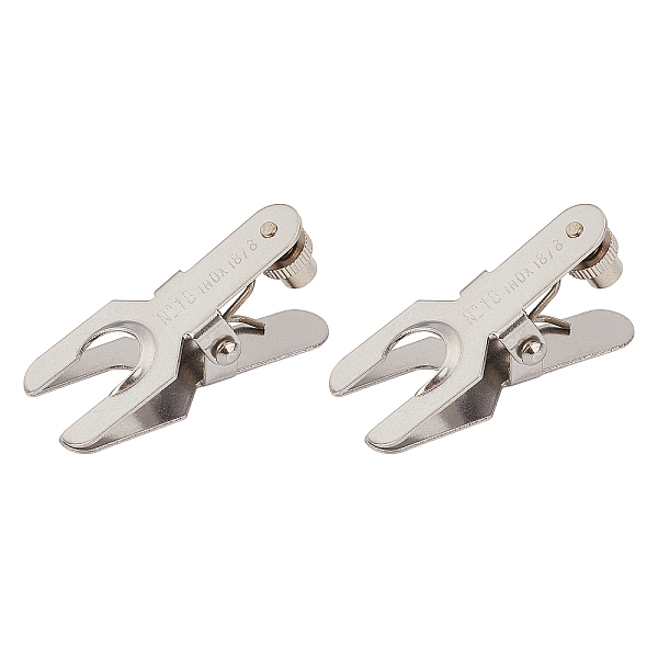 

PandaHall Carbon Steel Clips, Stainless Steel Color, 65x27.5x31.5mm Stainless Steel