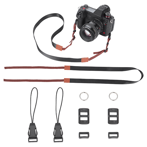 

PandaHall Polyester Camera Neck Straps, Camera Tether, with Plastic Finding, Black, 134.2x2x0.1cm Polyester Others Black