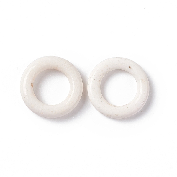 

PandaHall Natural White Agate Beads, Disc/Donut, 12x2mm, Hole: 7mm Natural Agate Donut