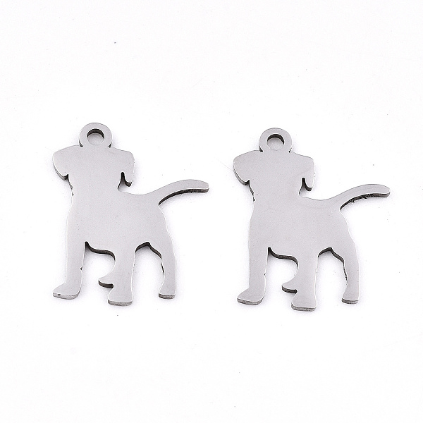 

PandaHall 201 Stainless Steel Pendants, Stamping Blank Tag, Laser Cut, Dog, Stainless Steel Color, 17x14x0.9mm, Hole: 1.5mm 201 Stainless...