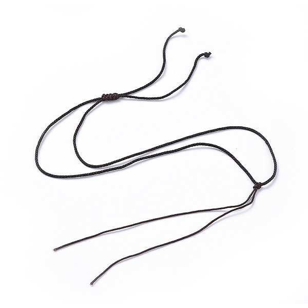 

PandaHall Nylon Cord Necklace Making, Coconut Brown, 23.6 inch Nylon