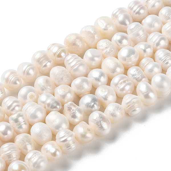 

PandaHall Natural Cultured Freshwater Pearl Beads Strands, Potato, Grade AB, PapayaWhip, 6.5~9x7~8mm, Hole: 0.6mm, about 49pcs/strand, 13.19..., Orange