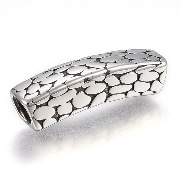

PandaHall 304 Stainless Steel Beads, Cuboid, Antique Silver, 36x9x8.5mm, Hole: 6.5mm 304 Stainless Steel Cuboid