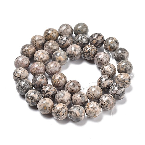 Natural Leopard Skin Jasper Beads Strands