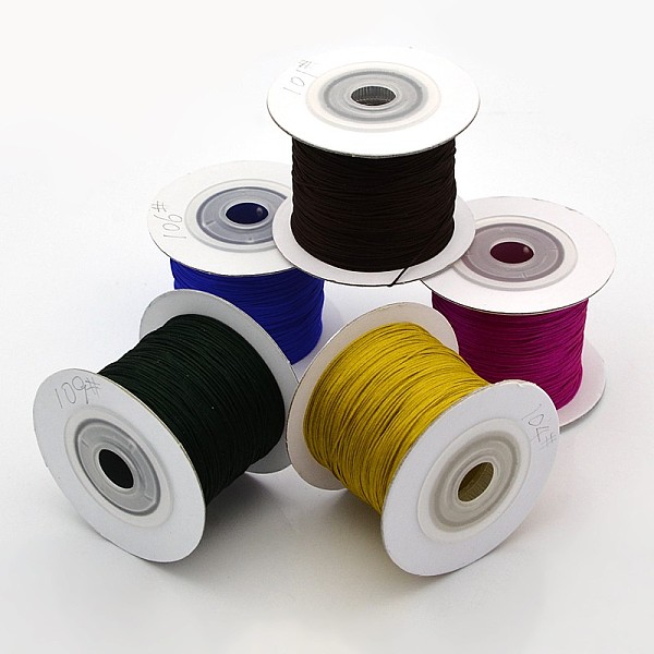 

PandaHall Nylon Thread, Mixed Color, 0.4mm, about 109.36 yards(100m)/roll Nylon Multicolor