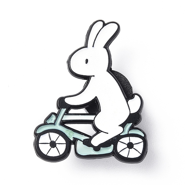 

PandaHall Cartoon Enamel Pin, Electrophoresis Black Alloy Cute Animal Badge for Backpack Cloth, Rabbit Pattern, 30.5x23.6x1.4mm Alloy+Enamel...