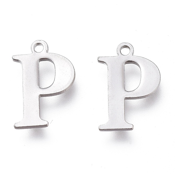 

PandaHall 304 Stainless Steel Charms, Laser Cut, Alphabet, Stainless Steel Color, Letter.P, 12.5x8x0.8mm, Hole: 1mm 304 Stainless Steel...