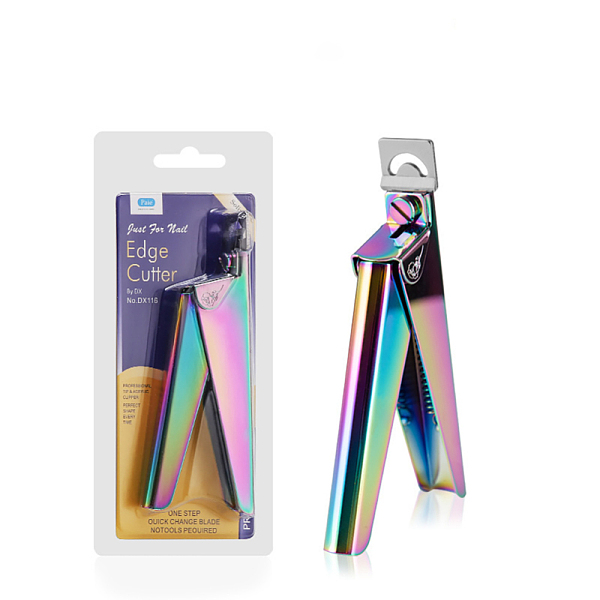 

PandaHall French Type Pocket Manicure Fingernail Clippers, False Nail Tips Edge Clipper Cutter, Stainless Steel Handle, Rainbow Color...