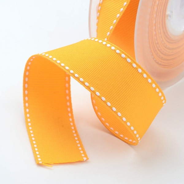 

PandaHall Grosgrain Polyester Ribbons for Gift Packings, Orange, 5/8 inch(16mm), about 100yards/roll(91.44m/roll) Polyester None Orange