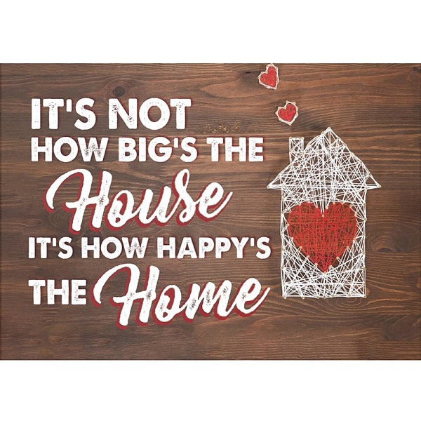 PandaHall 5D DIY Diamond Painting Family Theme Canvas Kits, with Resin Rhinestones, Diamond Sticky Pen, Tray Plate and Glue Clay, Word...