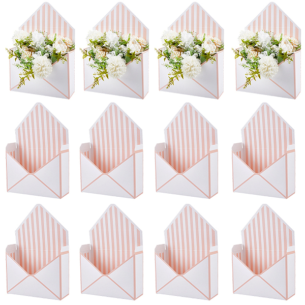 12 boîte d'emballage en papier pour bouquet de fleurs pour la fête des mères