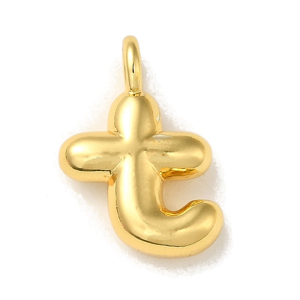 

PandaHall Brass Pendants, Real 18K Gold Plated, Letter T, 19.5x13.5x5.5mm, Hole: 3.3mm Brass Letter T