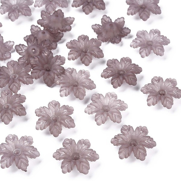 

PandaHall Transparent Acrylic Beads, Frosted, Flower, Mixed Color, 21x19x5.5mm, Hole: 1.6mm, about 930pcs/500g Acrylic Flower Multicolor