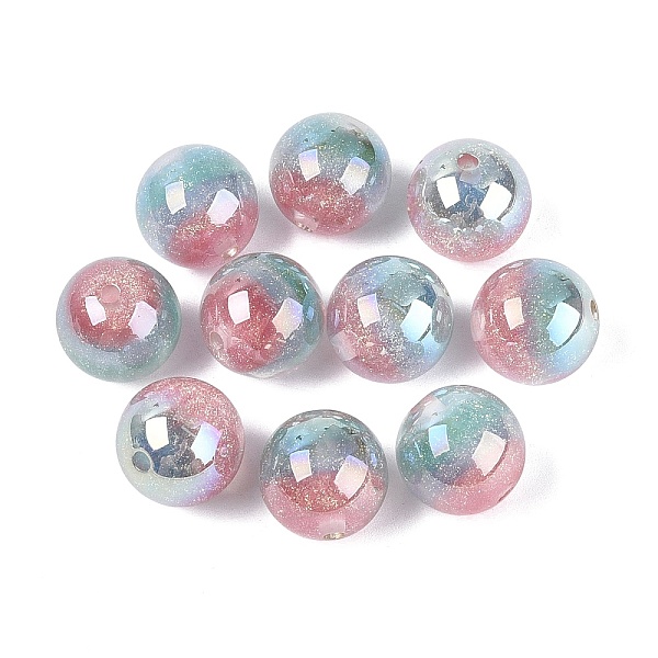 Perlas redondas de resina luminiscentes con recubrimiento UV