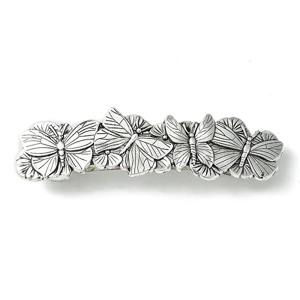 

PandaHall Butterfly Alloy Hair Barrettes, for Woman Girls, Antique Silver, 88x23.5x12mm Alloy Butterfly