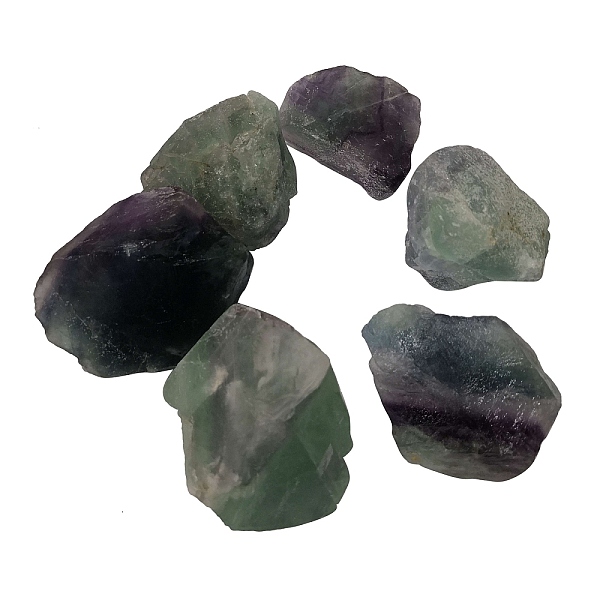 

PandaHall Rough Raw Natural Fluorite Beads, for Tumbling, Decoration, Polishing, Wire Wrapping, Wicca & Reiki Crystal Healing, No...