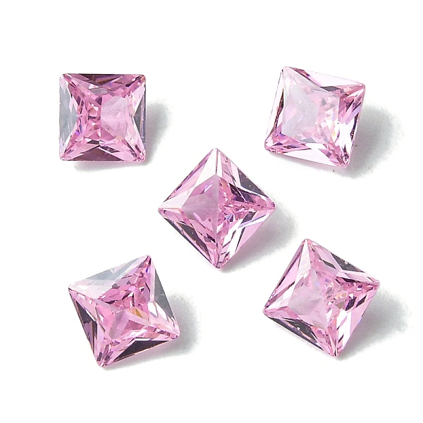 

PandaHall Cubic Zirconia Cabochons, Point Back, Square, Pink, 6x6x3mm Cubic Zirconia Square Pink