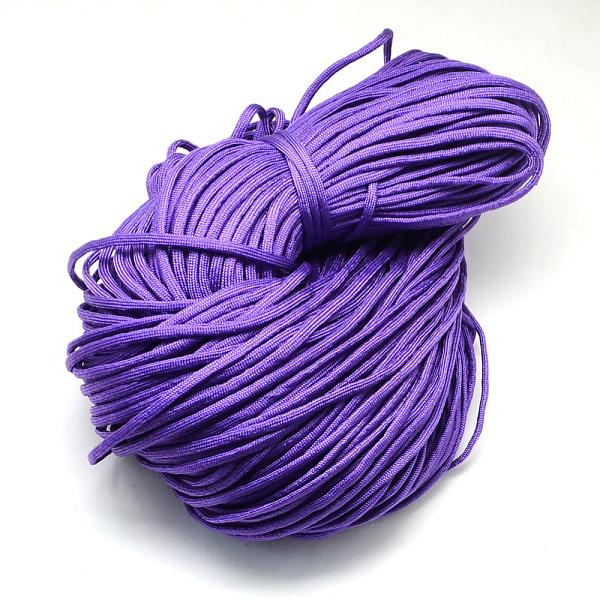 

PandaHall 7 Inner Cores Polyester & Spandex Cord Ropes, Solid Color, for Rope Bracelets Making, Mauve, 4~5mm, about 109.36 yards..., Purple