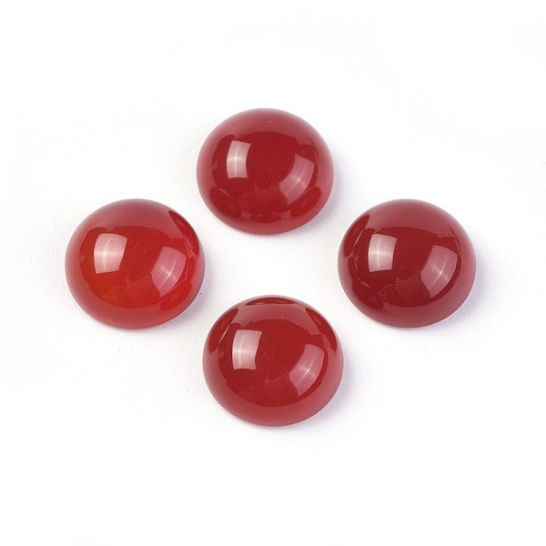 

PandaHall Natural Carnelian Cabochons, Half Round, 10x4~5mm Carnelian Half Round